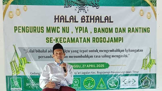 Hangatkan Silaturahmi, MWC NU dan YPIA Rogojampi Gelar Halal Bihalal Syawal 1446 H