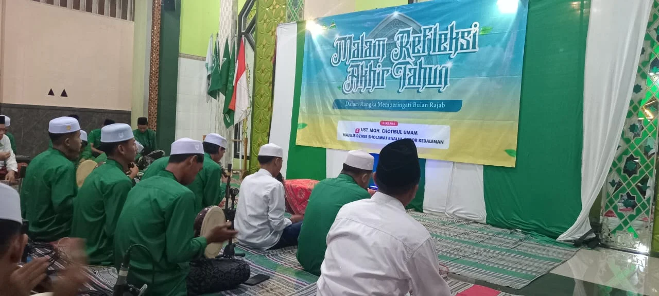Rijalul Ansor Kedaleman Gelar Refleksi Akhir Tahun dengan Sholawat dan Muhasabah